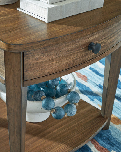 Burkbyer Brown End Table - T513-3