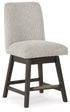 Burkhaus Beige/Dark Brown Counter Height Barstool, Set of 2 - D984-124 - Bien Home Furniture & Electronics