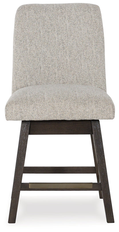 Burkhaus Beige/Dark Brown Counter Height Barstool, Set of 2 - D984-124 - Bien Home Furniture &amp; Electronics
