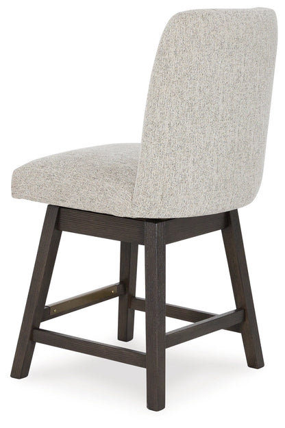 Burkhaus Beige/Dark Brown Counter Height Barstool, Set of 2 - D984-124 - Bien Home Furniture &amp; Electronics