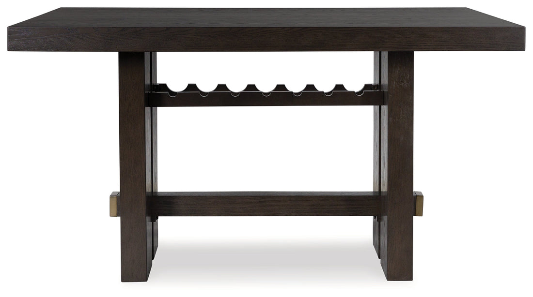 Burkhaus Dark Brown Counter Height Dining Table - D984-32 - Bien Home Furniture &amp; Electronics