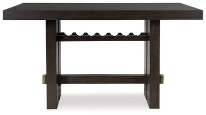 Burkhaus Dark Brown Counter Height Dining Table - D984-32 - Bien Home Furniture &amp; Electronics