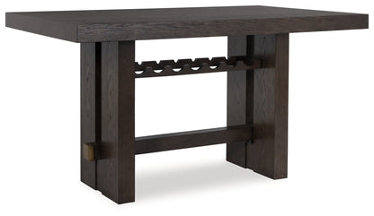 Burkhaus Dark Brown Counter Height Dining Table - D984-32 - Bien Home Furniture &amp; Electronics