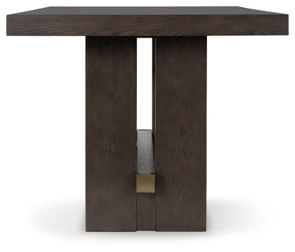 Burkhaus Dark Brown Counter Height Dining Table - D984-32 - Bien Home Furniture &amp; Electronics