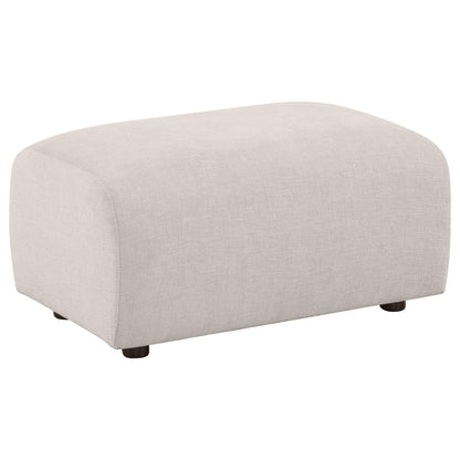 Burnett 4-piece Chenille Upholstered Sofa Set Ivory - 504955-S4
