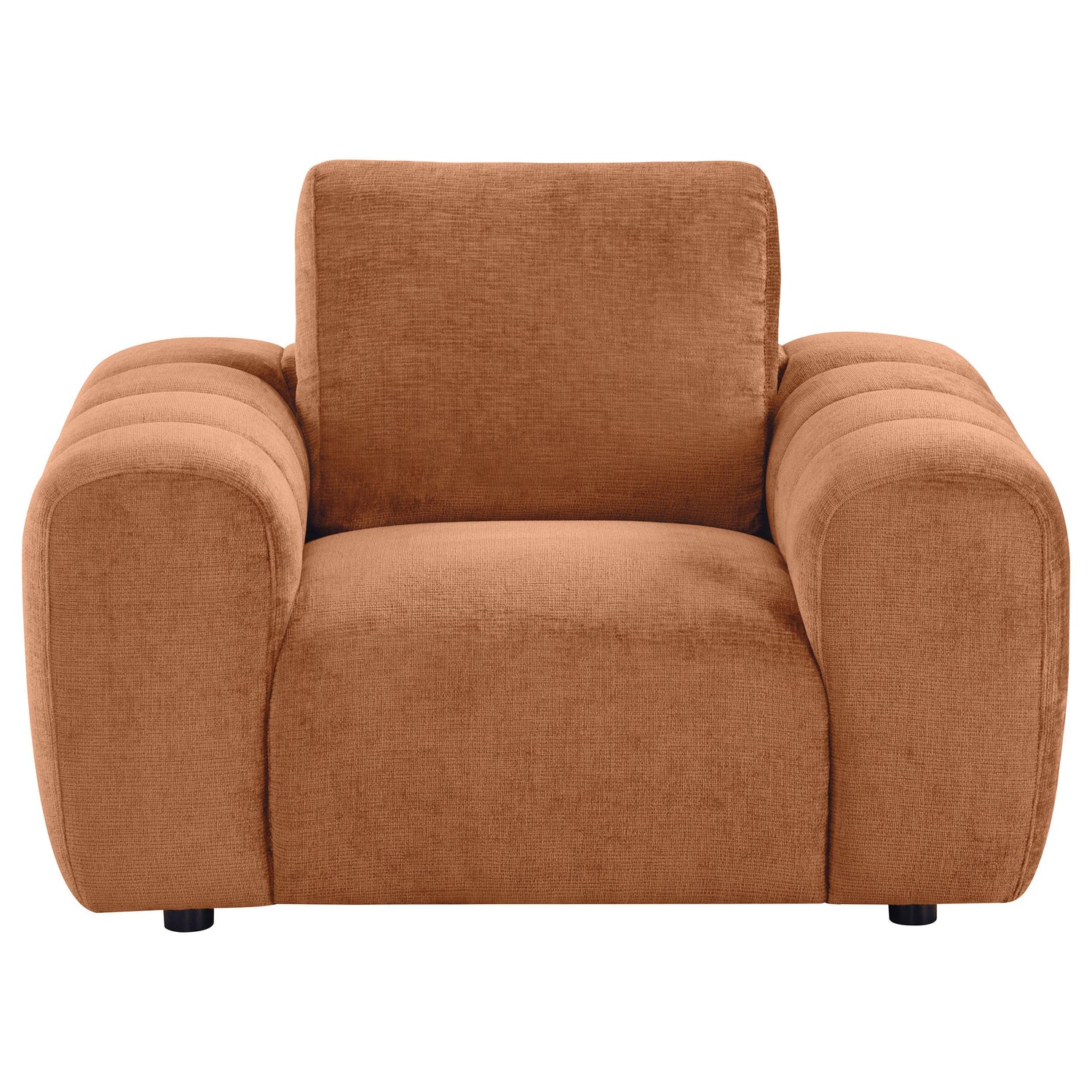 Burnett Chenille Upholstered Accent Chair Burnt Orange - 504953