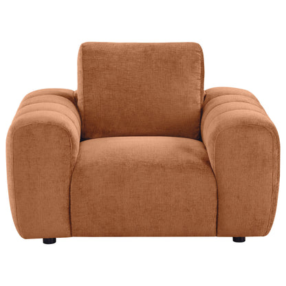 Burnett Chenille Upholstered Accent Chair Burnt Orange - 504953