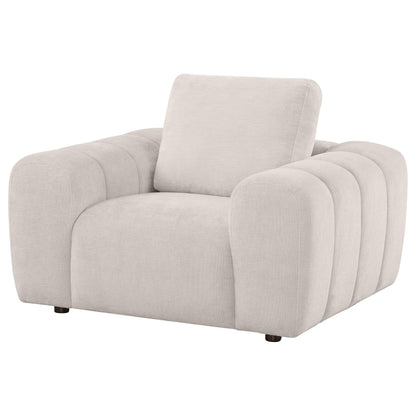 Burnett Chenille Upholstered Accent Chair Ivory - 504957