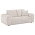 Burnett Chenille Upholstered Wide Arm Loveseat Ivory - 504956