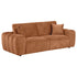 Burnett Chenille Upholstered Wide Arm Sofa Burnt Orange - 504951