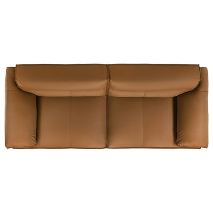 Buxton 2-piece Leather Upholstered Sofa Set Orange - 509501-S2