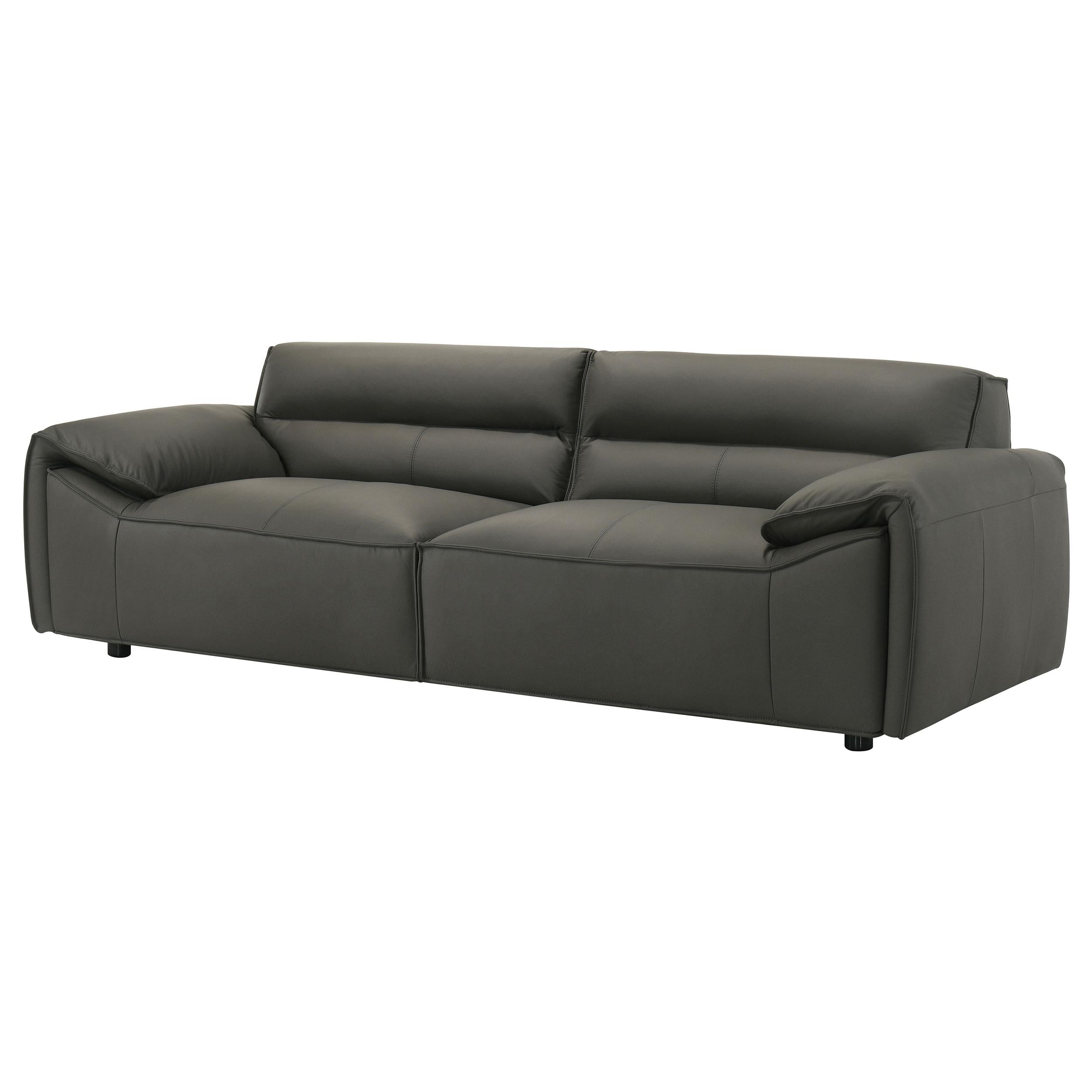 Buxton Top Grain Leather Upholstered Sofa Graphite - 509504