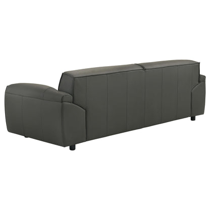Buxton Top Grain Leather Upholstered Sofa Graphite - 509504