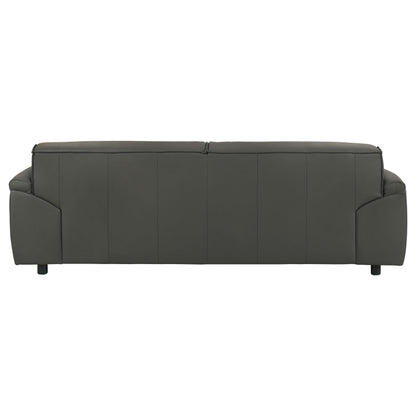 Buxton Top Grain Leather Upholstered Sofa Graphite - 509504