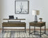 Byers 2-piece Lift Top Coffee and End Table Set Brown Oak - 723778-S2