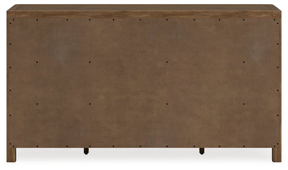 Cabalynn California King Panel Bed with Dresser in Light Brown - PKG019236