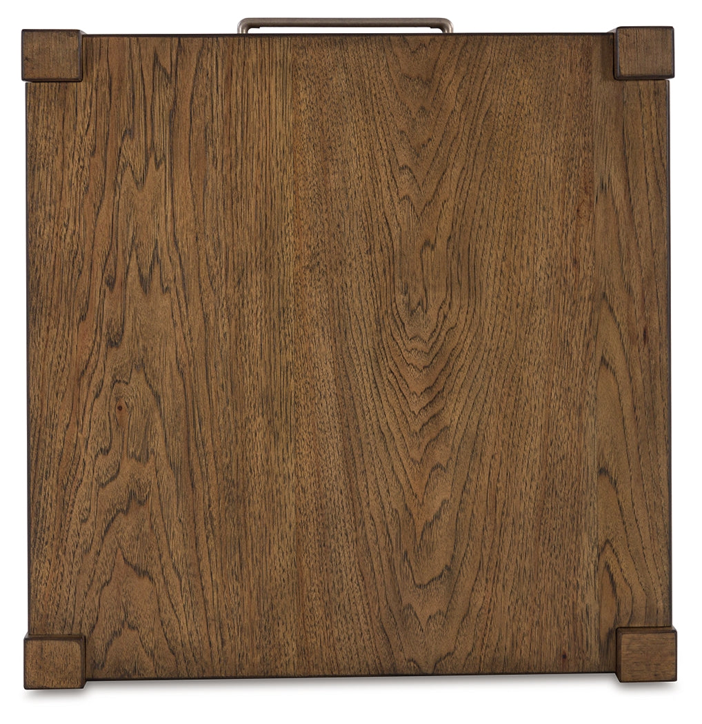 Cabalynn Coffee Table with 1 End Table in Light Brown - PKG015597