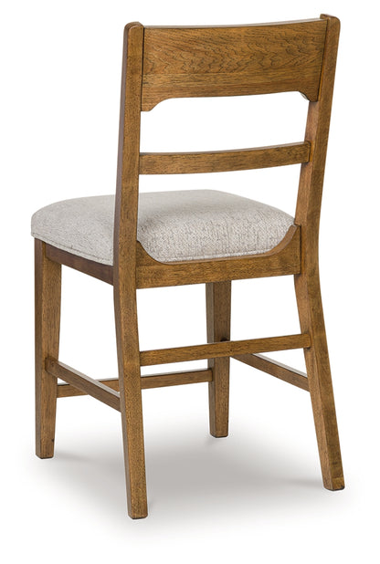 Cabalynn Counter Height Dining Table and 4 Barstools - D974D4