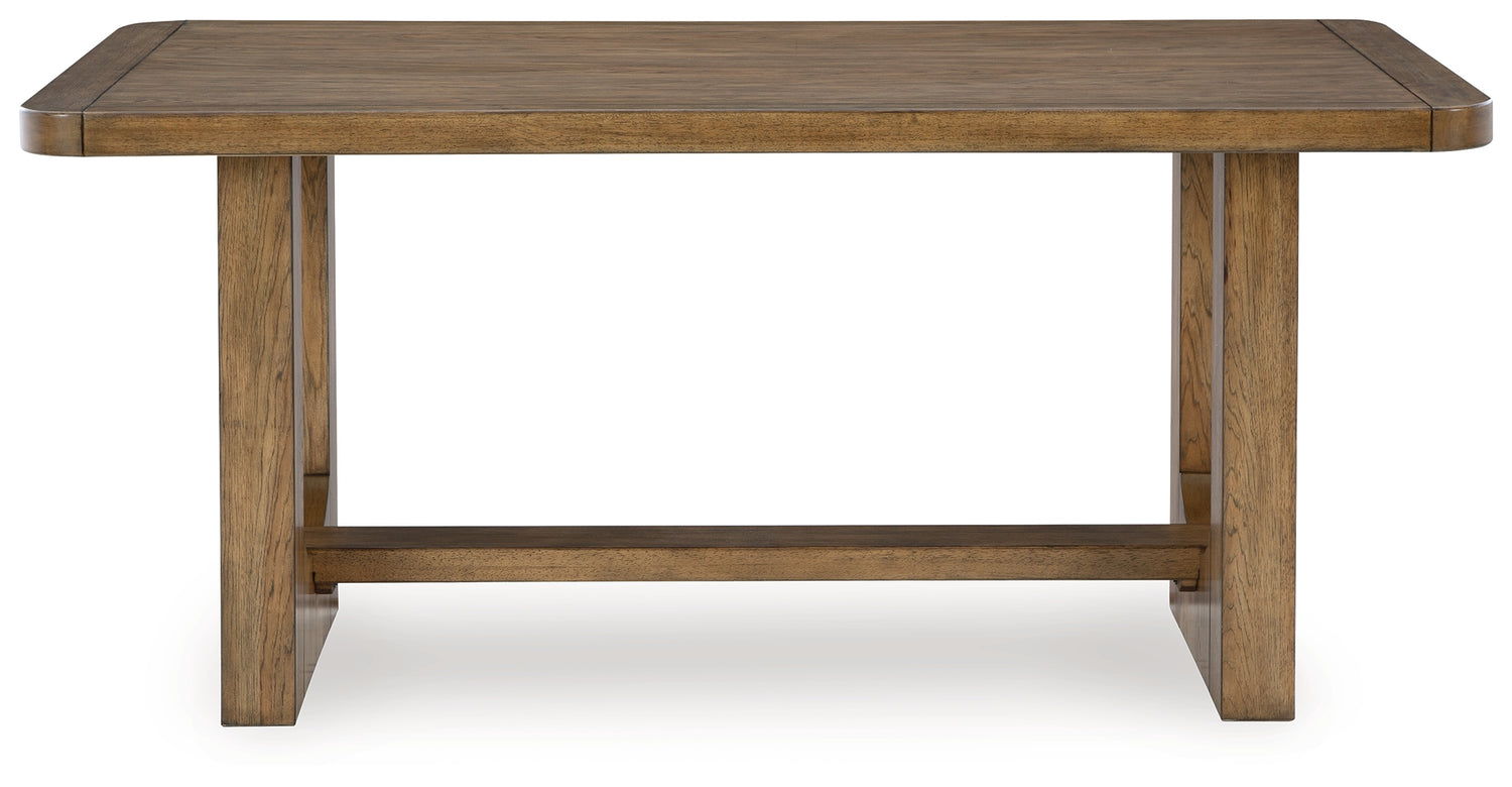 Cabalynn Counter Height Dining Table and 4 Barstools - D974D4