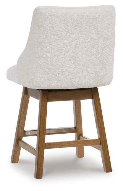 Cabalynn Counter Height Dining Table and 4 Barstools - D974D5
