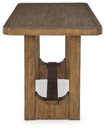 Cabalynn Counter Height Dining Table and 4 Barstools - D974D5