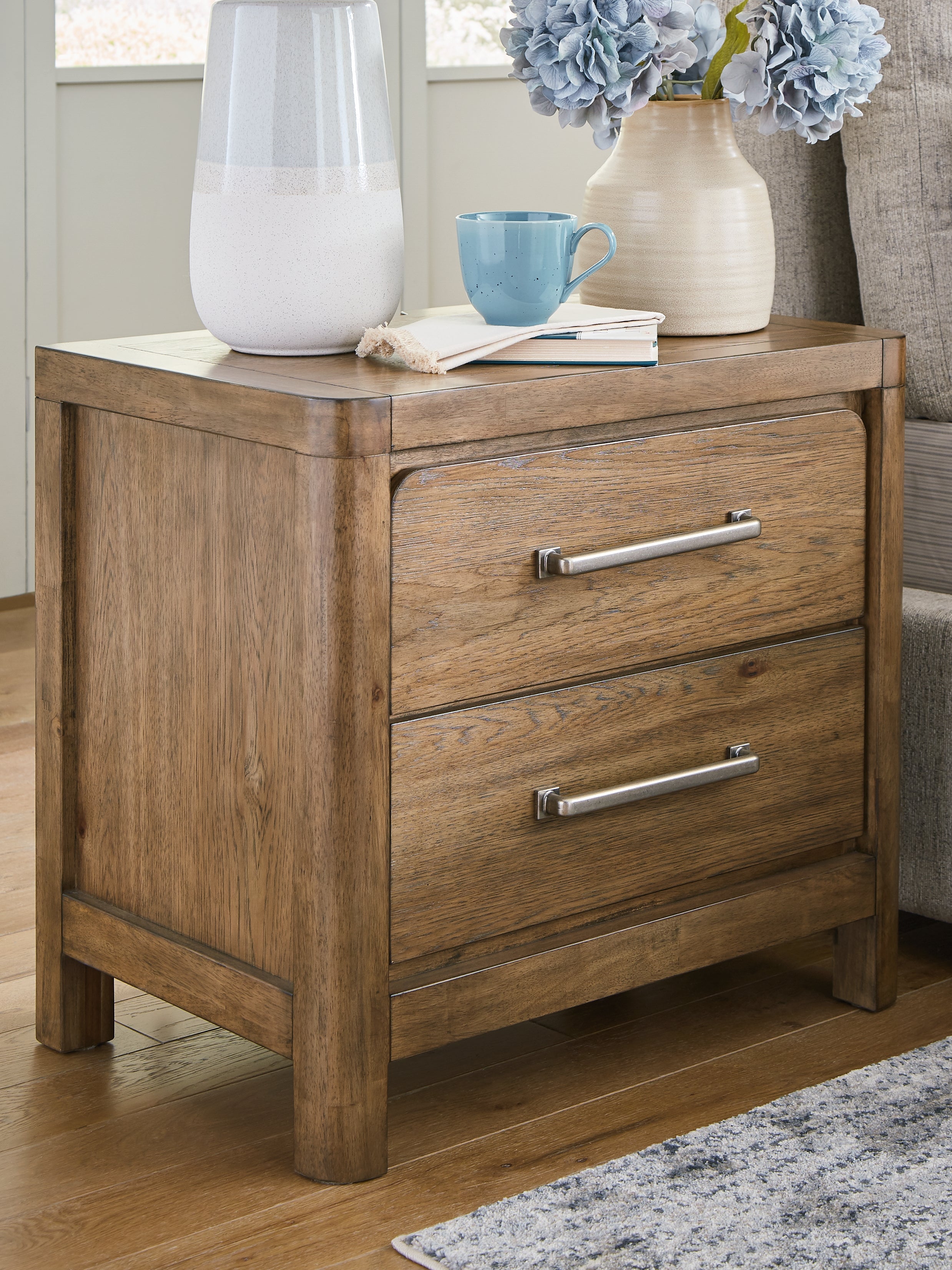 Cabalynn King Panel Bed with Dresser and Nightstand in Light Brown - PKG019235