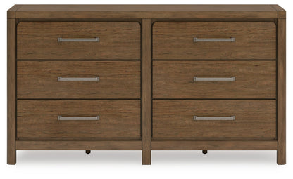 Cabalynn King Panel Bed with Dresser in Light Brown - PKG019232