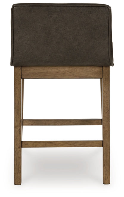 Cabalynn Light Brown Counter Height Barstool, Set of 2 - D974-124