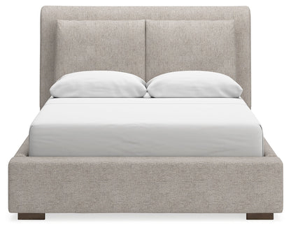 Cabalynn Light Brown Upholstered Panel Bedroom Set from Ashley - Luna Furniture