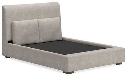 Cabalynn Light Brown Upholstered Panel Bedroom Set from Ashley - Luna Furniture