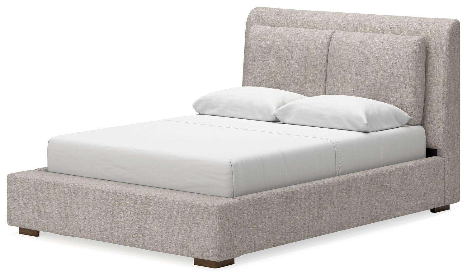 Cabalynn Light Brown Upholstered Panel Bedroom Set from Ashley - Luna Furniture
