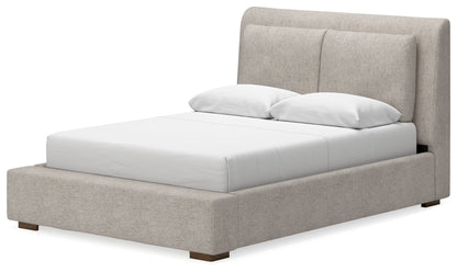 Cabalynn Light Brown Upholstered Panel Bedroom Set from Ashley - Luna Furniture