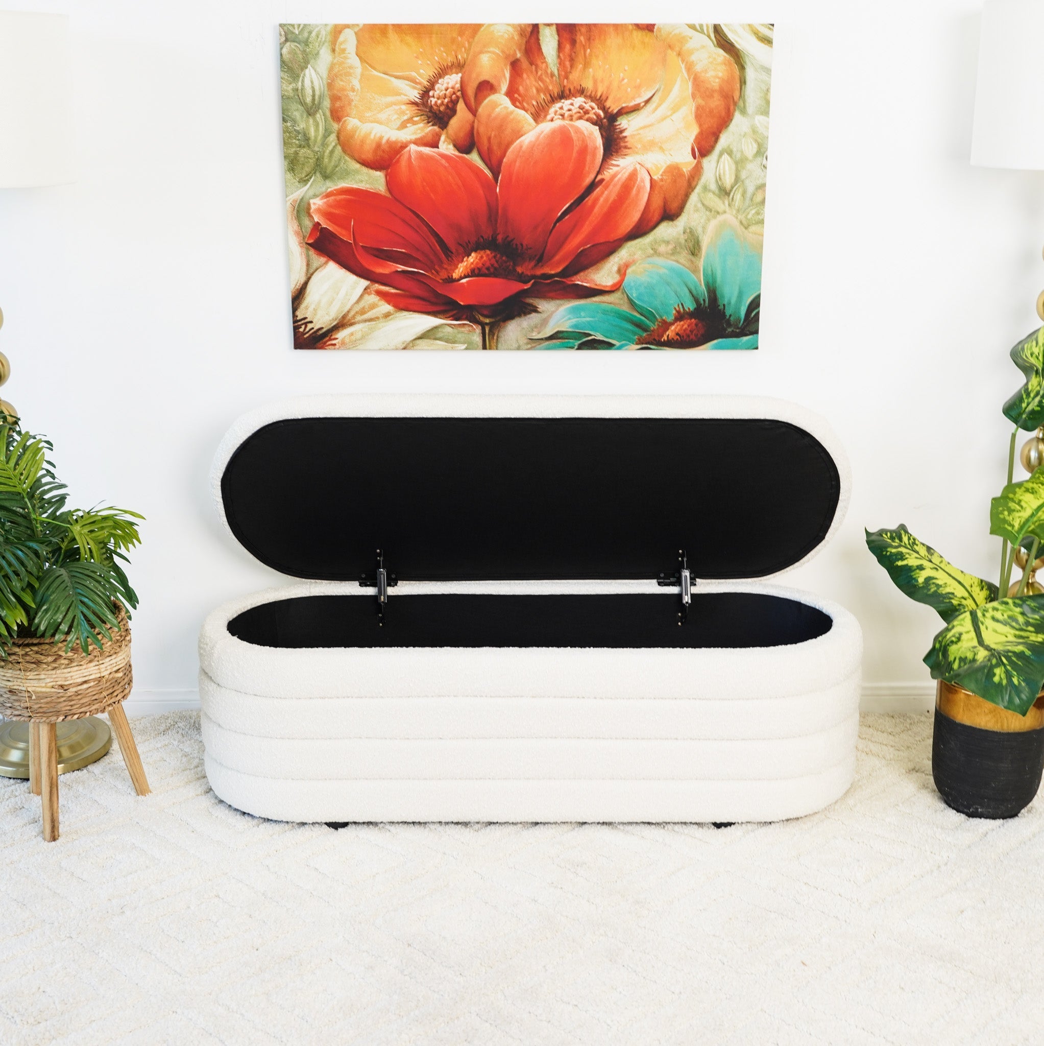 Ashcroft Furniture Cabana Storage Bench - Thumbnail 4