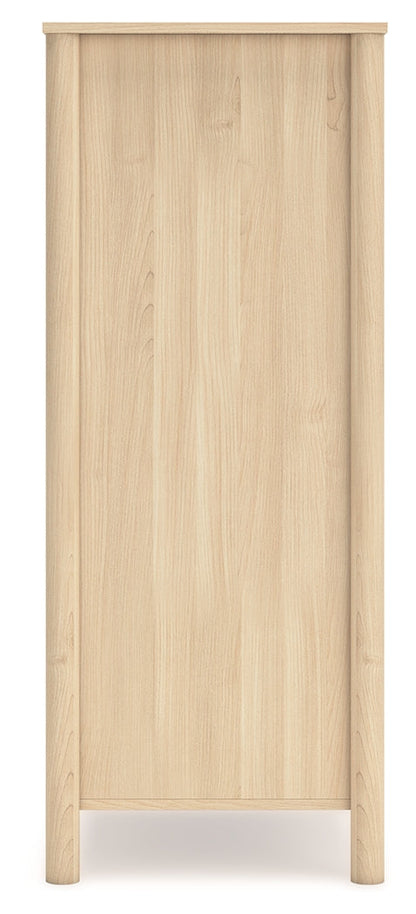 Cabinella Full Panel Headboard with Dresser, Chest and 2 Nightstands in Tan - PKG017215