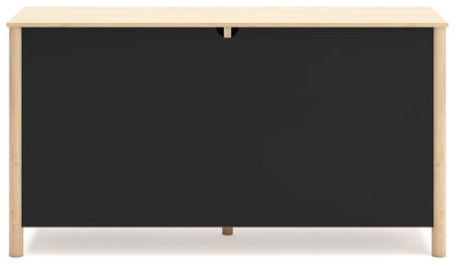 Cabinella Full Panel Headboard with Dresser, Chest and 2 Nightstands in Tan - PKG017215