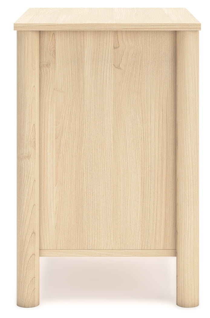 Cabinella Full Panel Headboard with Dresser, Chest and Nightstand in Tan - PKG017218