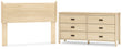 Cabinella Full Panel Headboard with Dresser in Tan - PKG017212