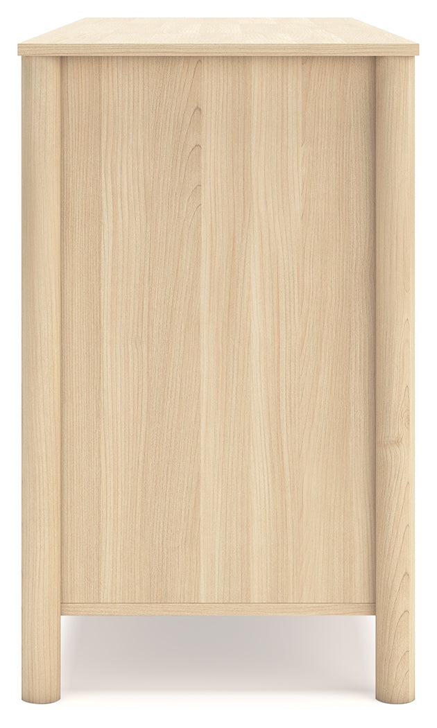 Cabinella Queen Panel Headboard with Dresser in Tan - PKG017282