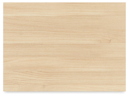 Cabinella Queen Platform Panel Bed with Dresser and Nightstand in Tan - PKG017300