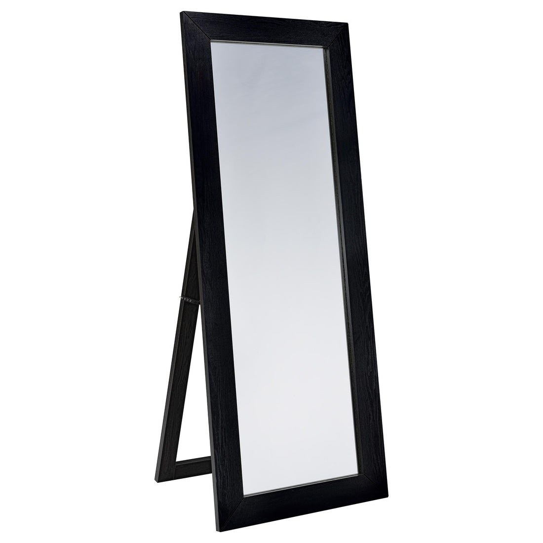 Cadence Tempered Glass Full Length Standing Mirror Black Oak - 961653