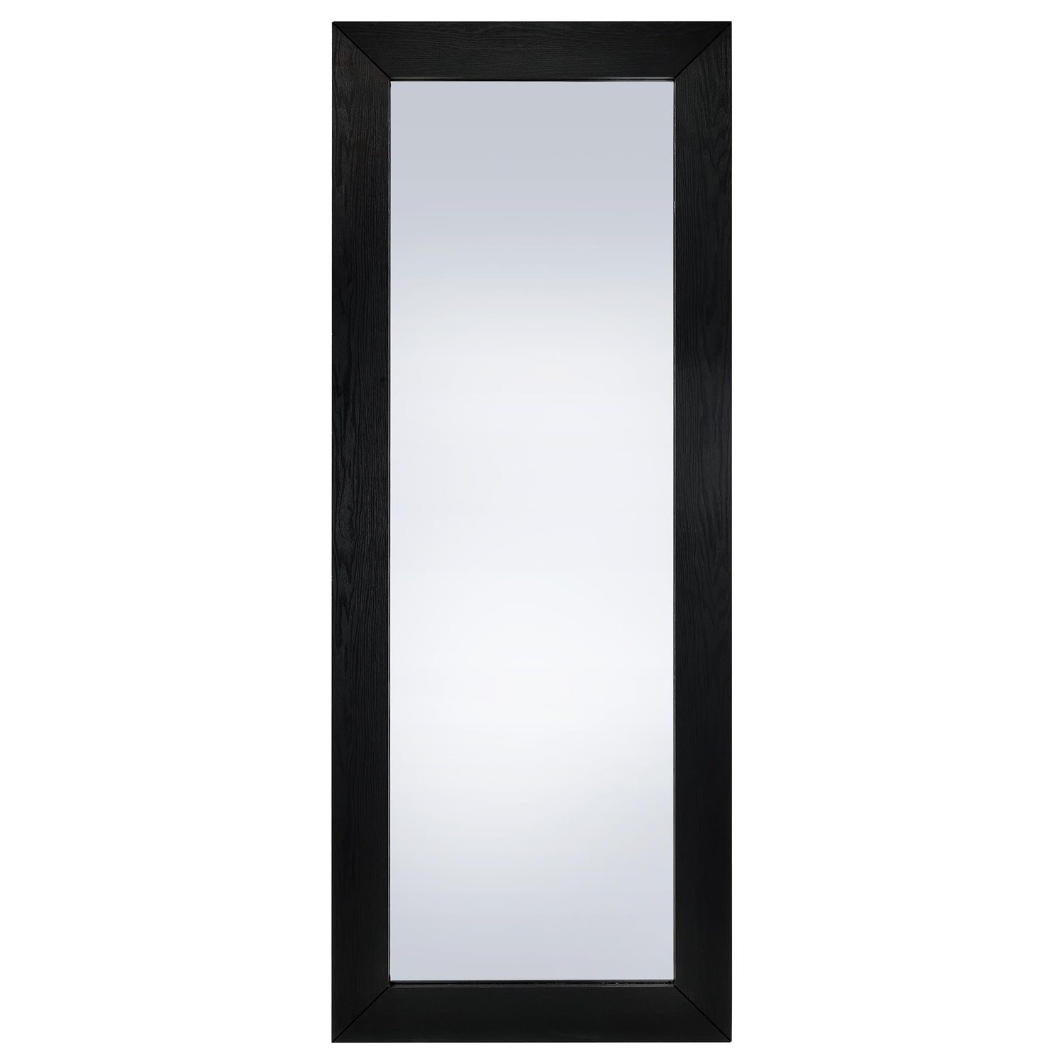 Cadence Tempered Glass Full Length Standing Mirror Black Oak - 961653