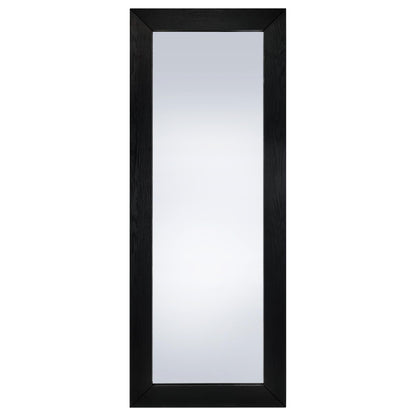 Cadence Tempered Glass Full Length Standing Mirror Black Oak - 961653