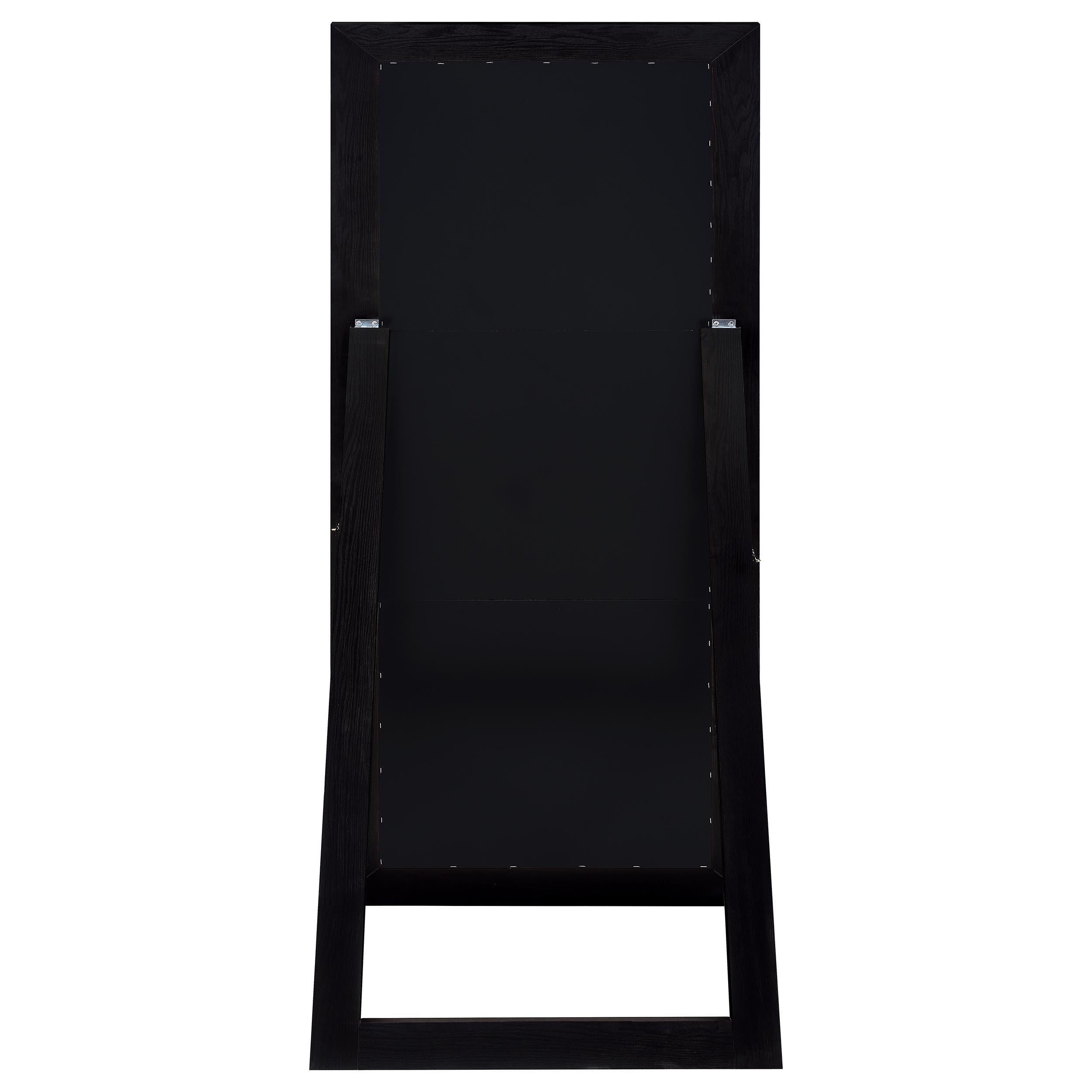 Cadence Tempered Glass Full Length Standing Mirror Black Oak - 961653