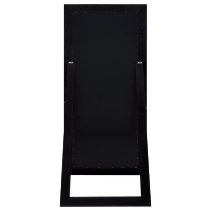 Cadence Tempered Glass Full Length Standing Mirror Black Oak - 961653