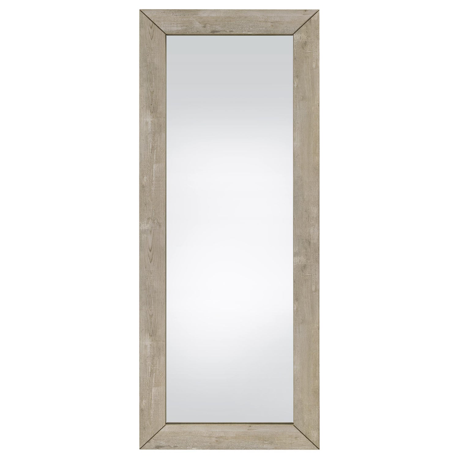 Cadence Tempered Glass Full Length Standing Mirror Grey Washed Oak - 961655