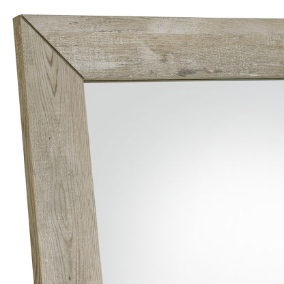 Cadence Tempered Glass Full Length Standing Mirror Grey Washed Oak - 961655