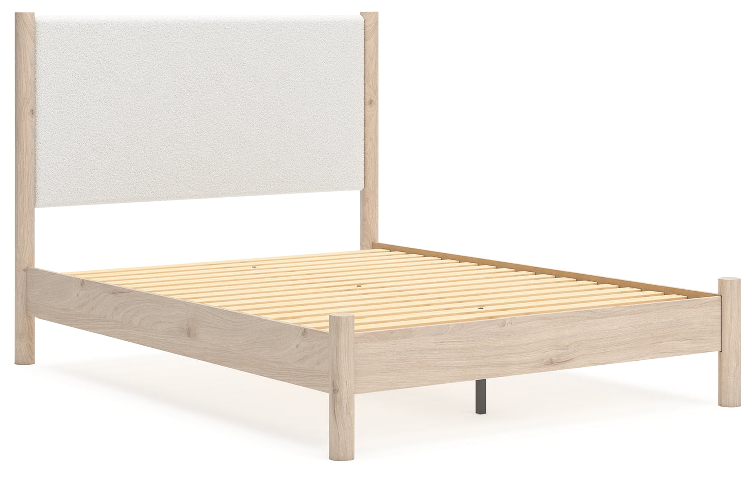 Cadmori Queen Upholstered Panel Bed with Dresser and 2 Nightstands in Two-tone from Ashley - Luna Furniture