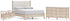 Cadmori Queen Upholstered Panel Bed with Dresser and 2 Nightstands in Two-tone from Ashley - Luna Furniture