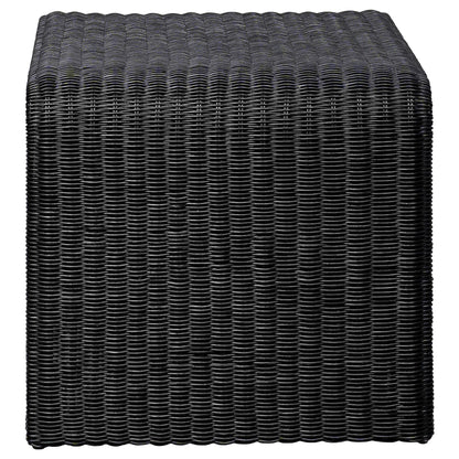 Cahya 2-piece Rattan Coffee and End Table Set Black - 708518-S2
