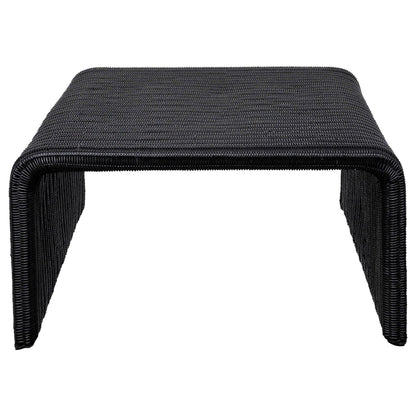 Cahya 2-piece Rattan Coffee and End Table Set Black - 708518-S2
